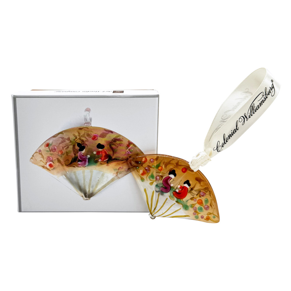 Handcrafted 18th Century Fan Glass Ornament | The Shops at Colonial Williamsburg