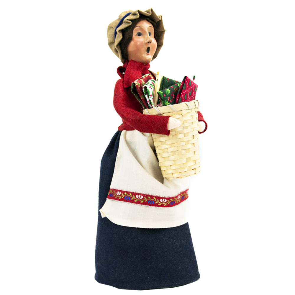 Byers' Choice Fabric Seller Woman Caroler | The Shops at Colonial Williamsburg