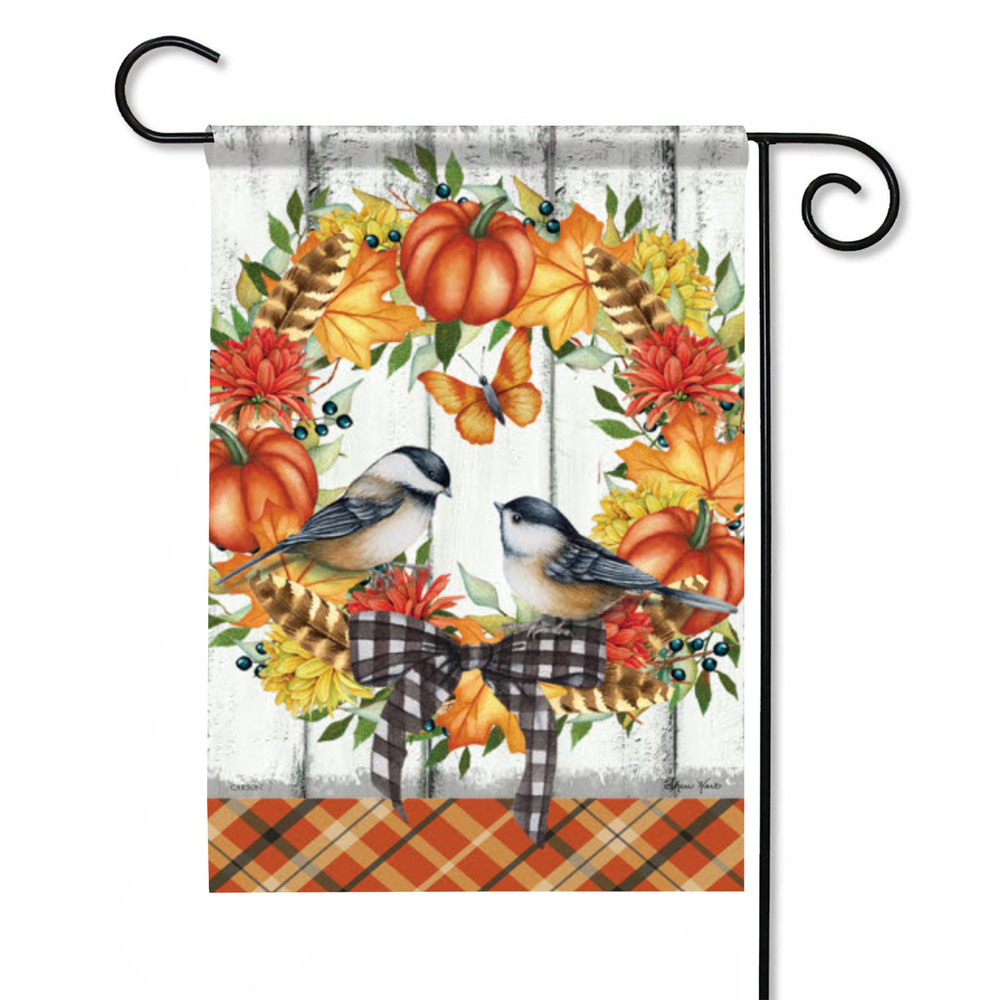 Chickadee Fall Garden Flag | The Shops at Colonial Williamsburg