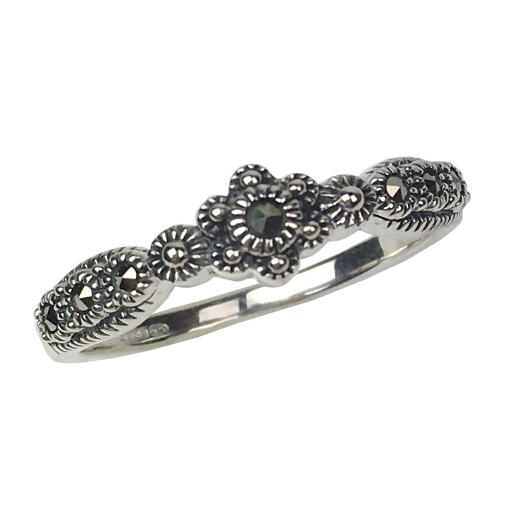 Rococo Sterling Silver Marcasite Ring | The Shops at Colonial Williamsburg