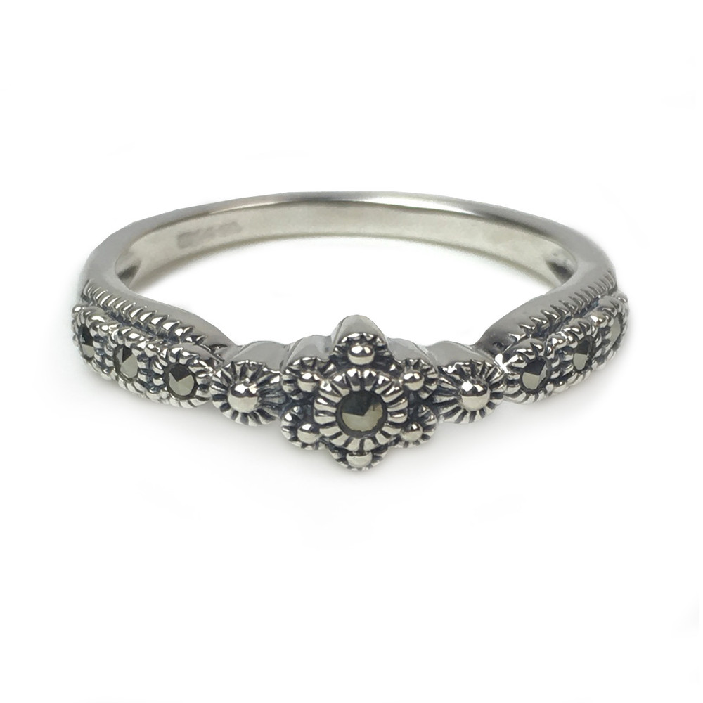 Rococo Sterling Silver Marcasite Ring | The Shops at Colonial Williamsburg