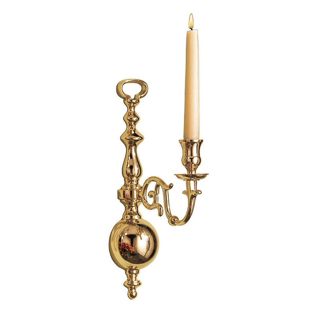 Brass Candle Wall Sconce