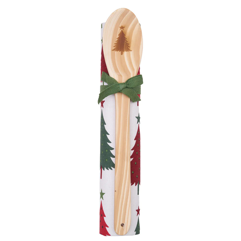 Whimsical Christmas Tree Kitchen Towel & Spoon Gift Set | The Shops at Colonial Williamsburg