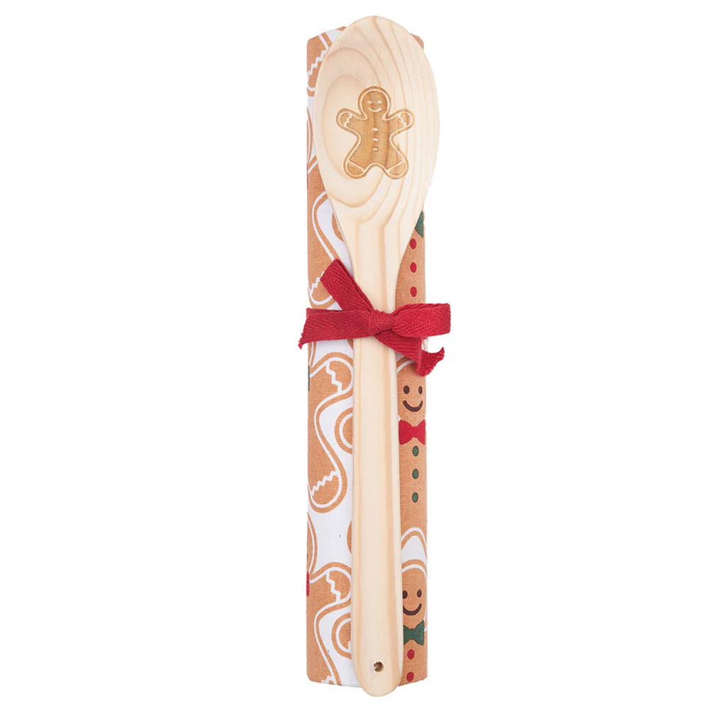 Gingerbread Buddies Kitchen Towel & Spoon Gift Set | The Shops at Colonial Williamsburg