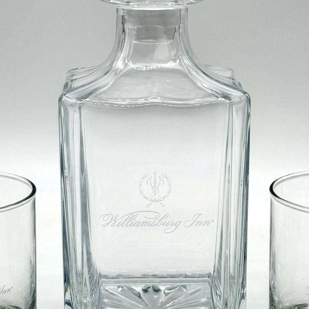 Williamsburg Inn Decanter & Rocks Glass Gift Set | The Shops at Colonial Williamsburg
