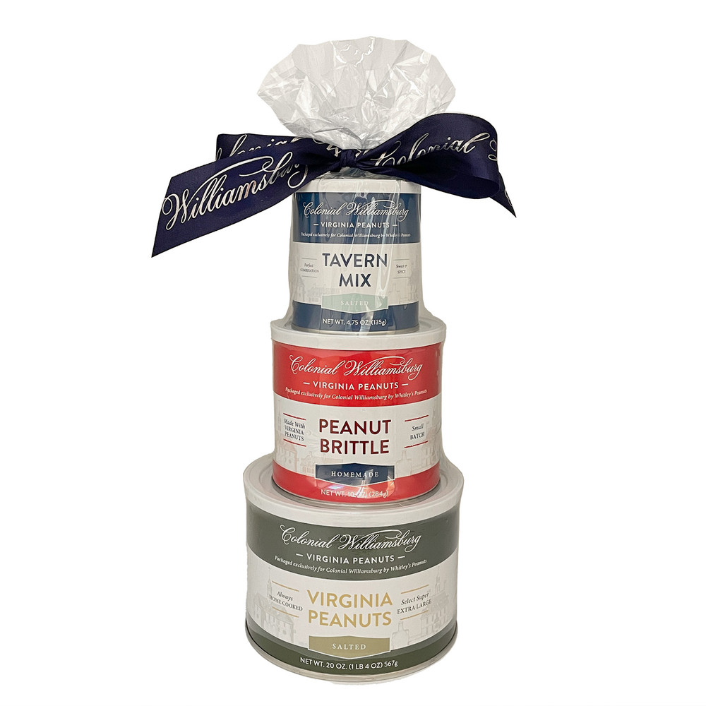 Colonial Williamsburg Peanuts 3 Tin Gift Stacker