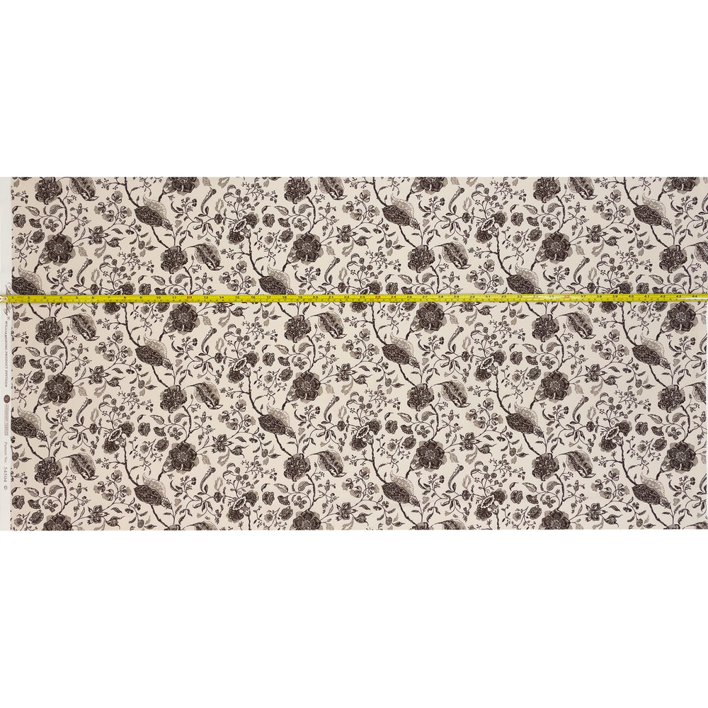 Philadelphia Floral Brown Reproduction Fabric