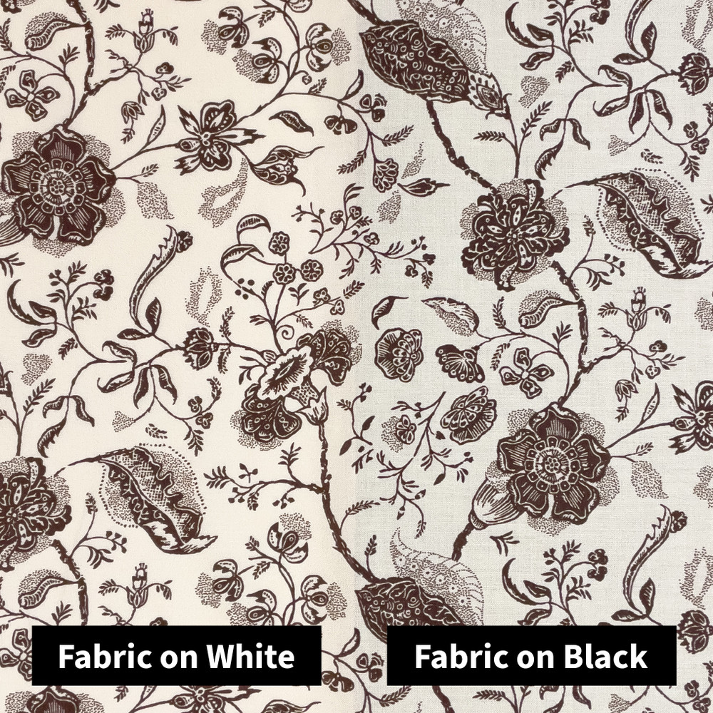 Philadelphia Floral Brown Reproduction Fabric