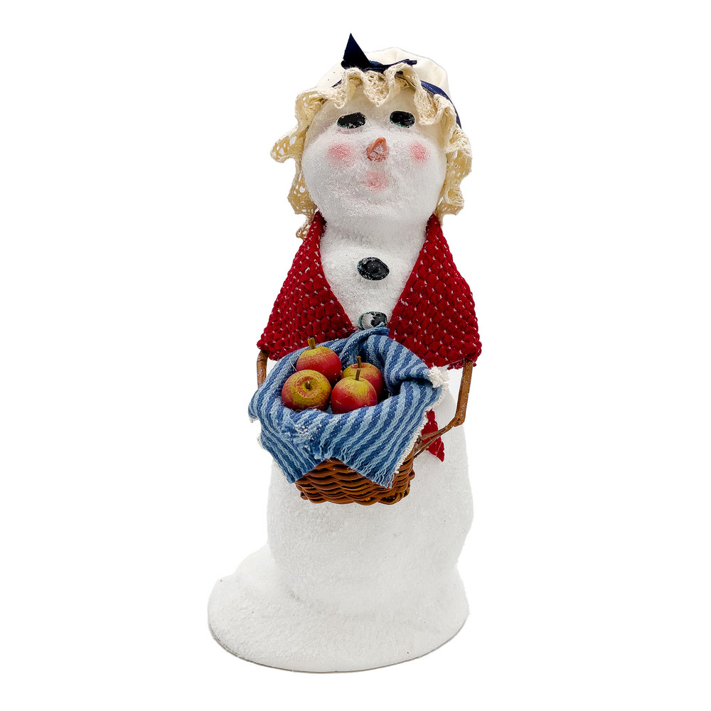 Byers' Choice Colonial Snowwoman with Basket | The Shops at Colonial Williamsburg