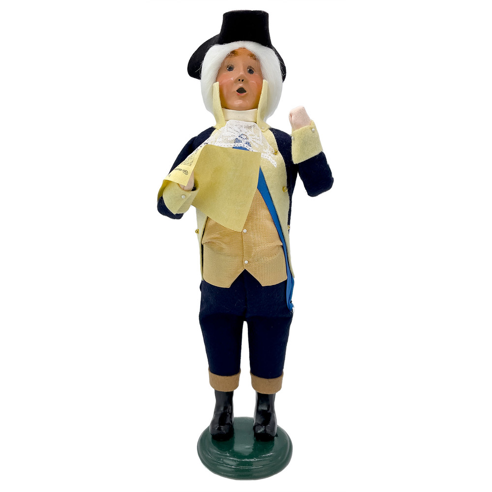 Byers' Choice George Washington Caroler with Declaration of Independence | The Shops at Colonial Williamsburg