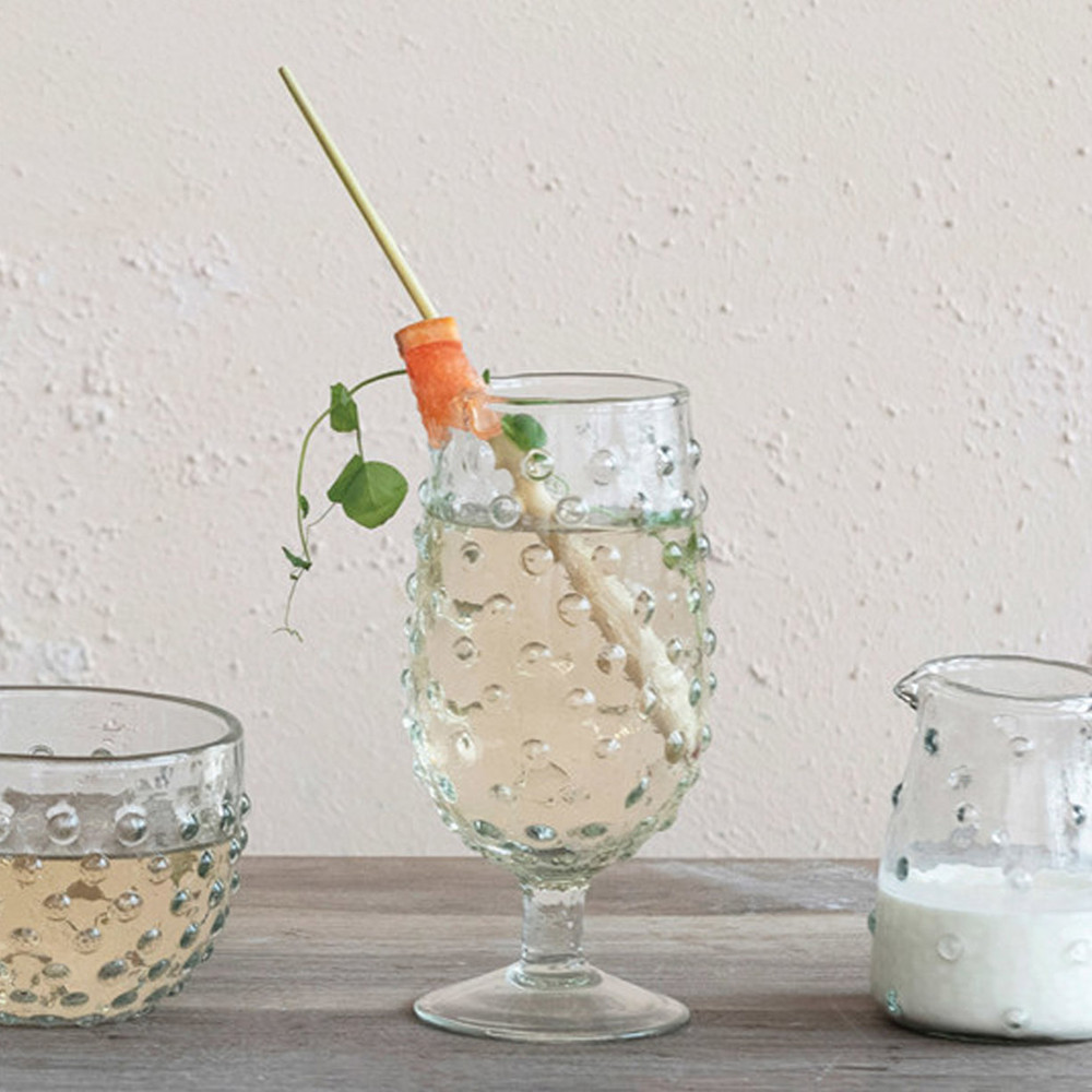 Hobnail Stemmed Drinking Glass | The Shops at Colonial Williamsburg