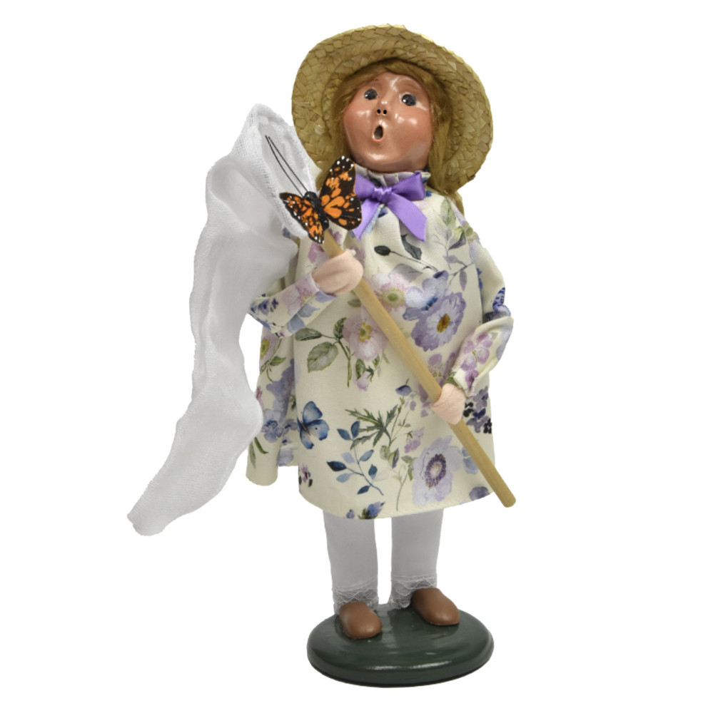 Byers' Choice Girl Caroler with Butterfly | The Shops at Colonial Williamsburg