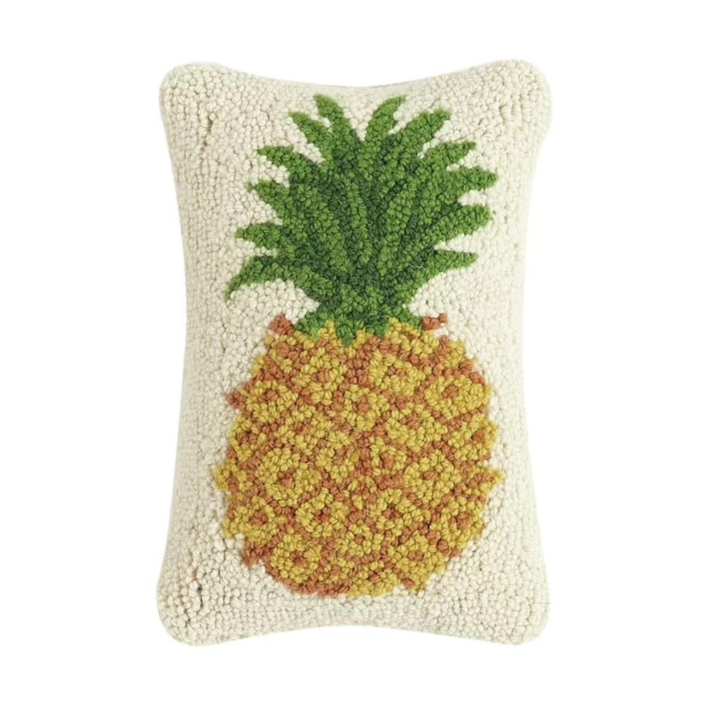 Pineapple Hooked Wool Pillow 11" | The Shops at Colonial Williamsburg