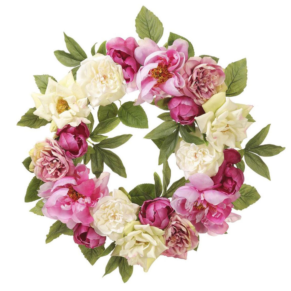Pink Peony Wreath 20" | The Shops at Colonial Williamsburg