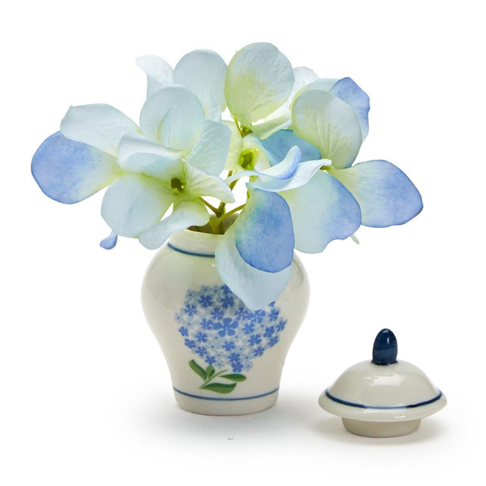 Blue Hydrangea Ginger Jar and Cocktail Picks Set | The Shops at Colonial Williamsburg