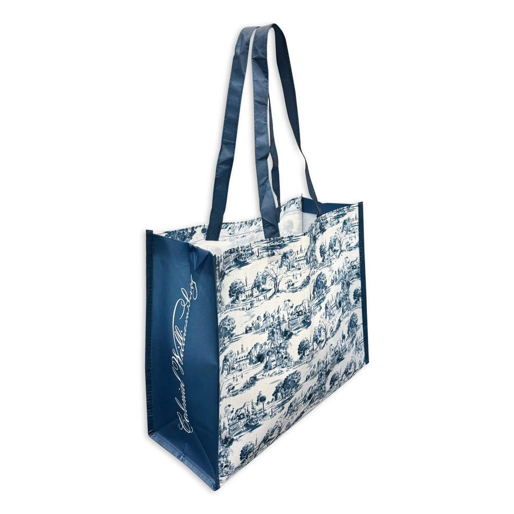 Colonial Williamsburg Reusable Gift Tote Bags - Blue | The Shops at Colonial Williamsburg