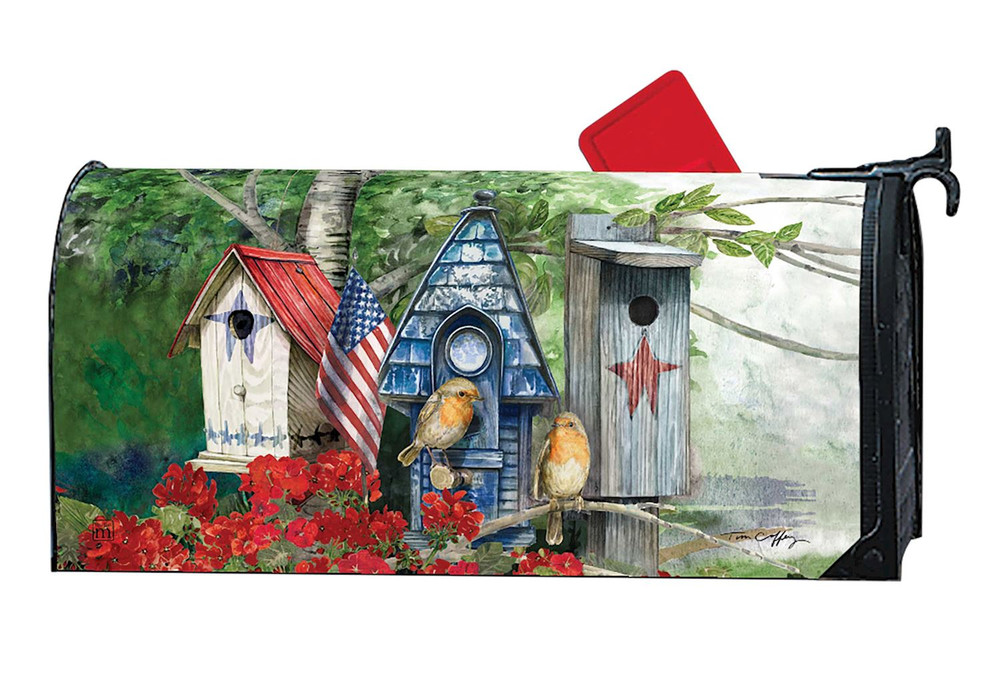 Patriotic Birdhouse MailWrap Mailbox Cover | The Shops at Colonial Williamsburg