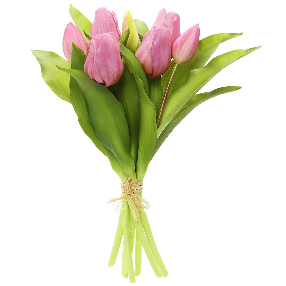 Real Touch Tulip Bundle - 11.75" - Violet | The Shops at Colonial Williamsburg