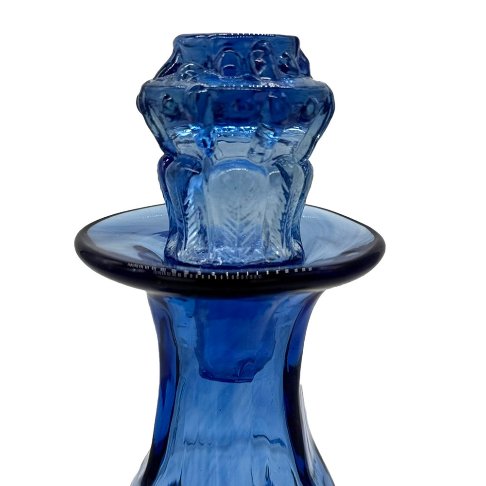 12-Ribbed Genie Cobalt Blue Glass Decanter | The Shops at Colonial Williamsburg