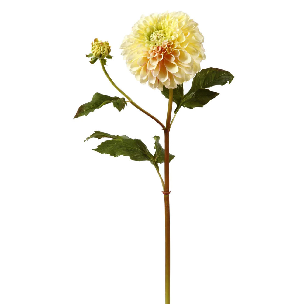 Dahlia Floral Stem 20" - Yellow | The Shops at Colonial Williamsburg