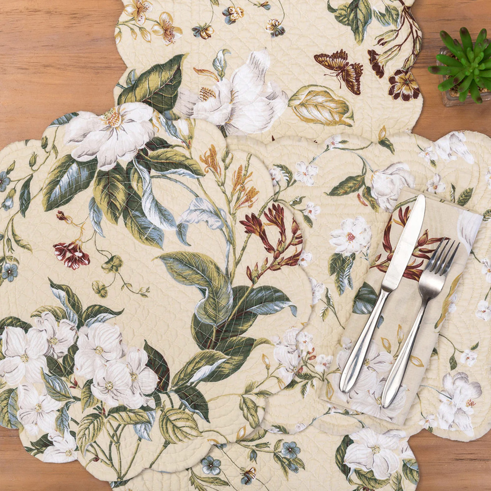 WILLIAMSBURG Garden Images Napkin | The Shops at Colonial Williamsburg