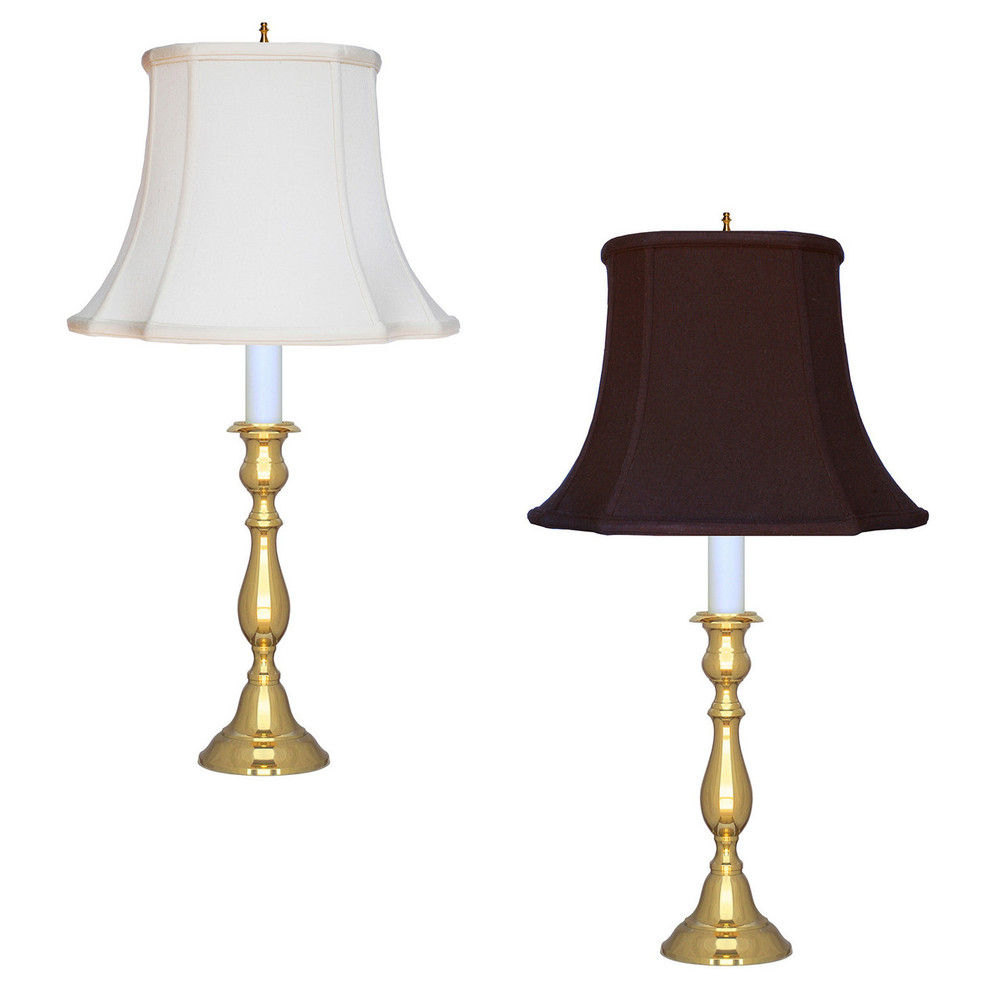 Brass Oval Cut Candlestick Lamp | The Shops at Colonial Williamsburg