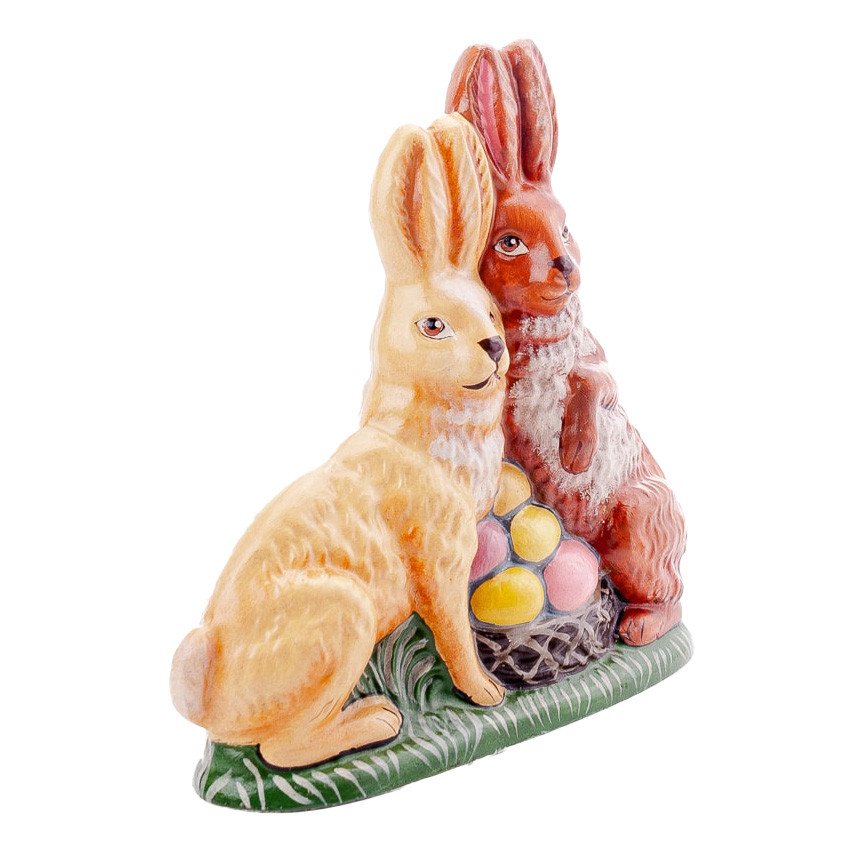 Vaillancourt Chalkware Tall Brown Rabbit