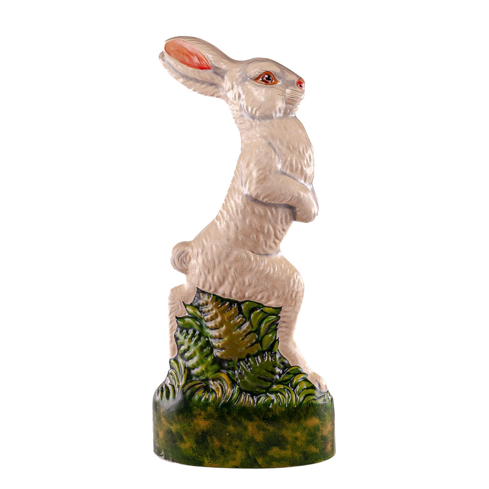 Vaillancourt Chalkware Tall Brown Rabbit