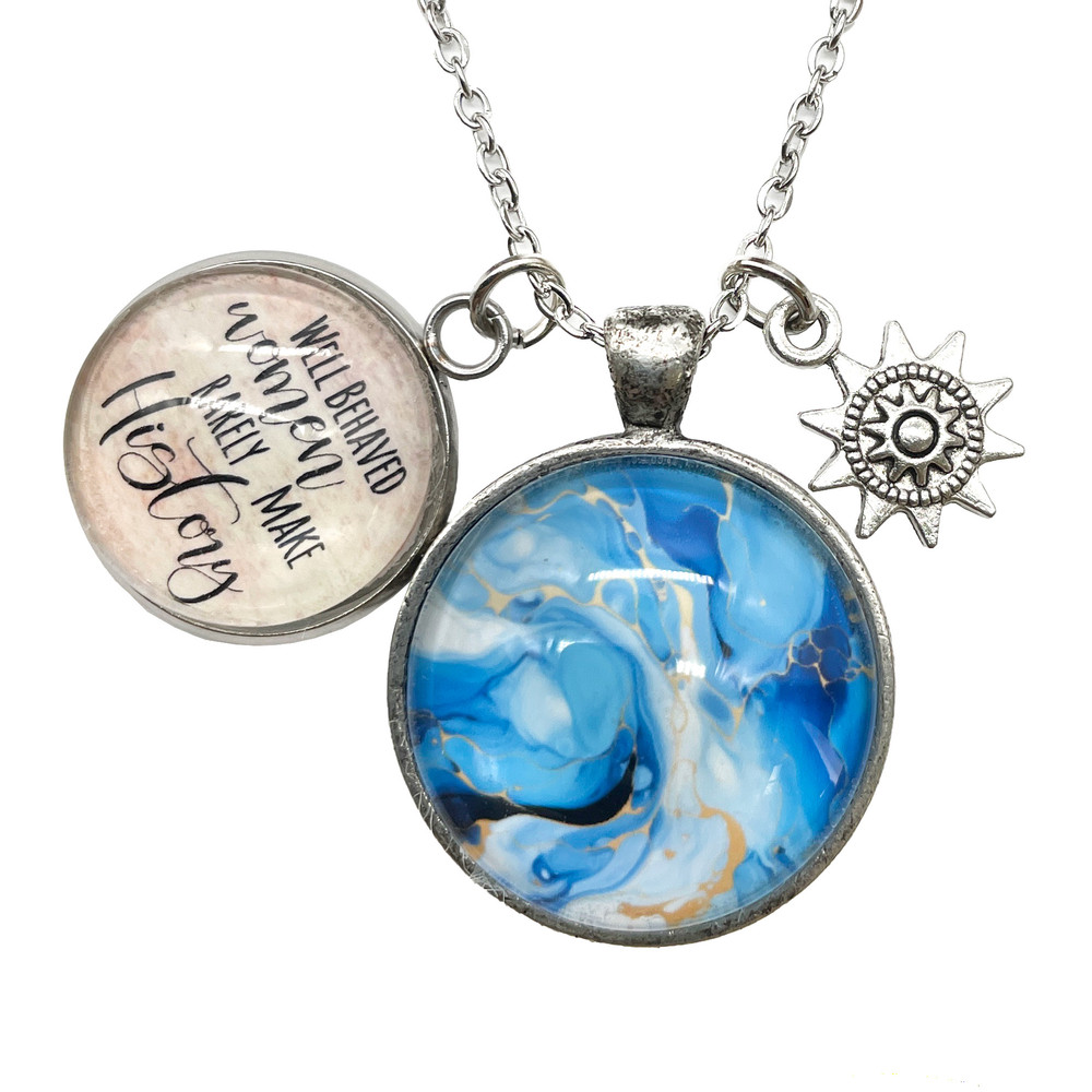 Well Behaved Women Rarely Make History Charm Necklace | The Shops at Colonial Williamsburg