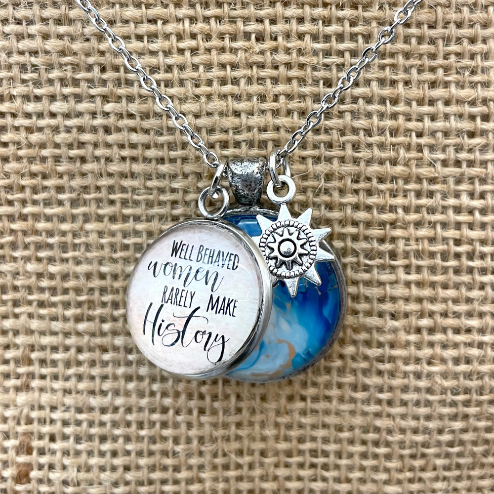 Well Behaved Women Rarely Make History Charm Necklace | The Shops at Colonial Williamsburg
