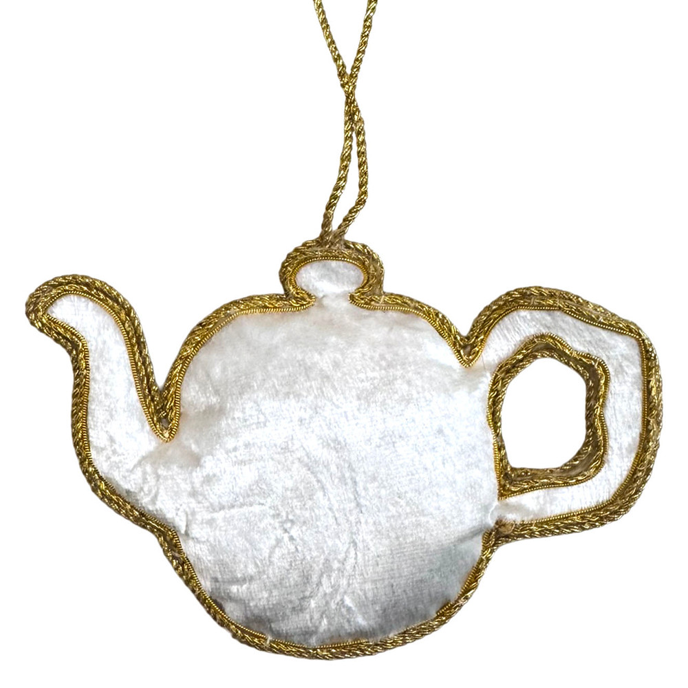 Colonial Williamsburg No Stamp Act Teapot Fabric Ornament | The Shops at Colonial Williamsburg