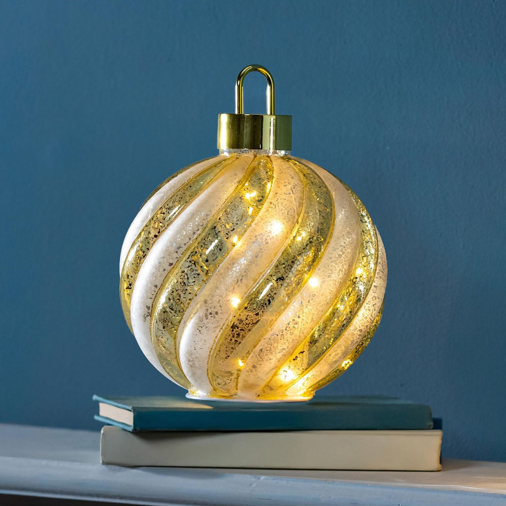 Gold Ornament LED Lighted Christmas Decoration | The Shops at Colonial Williamsburg