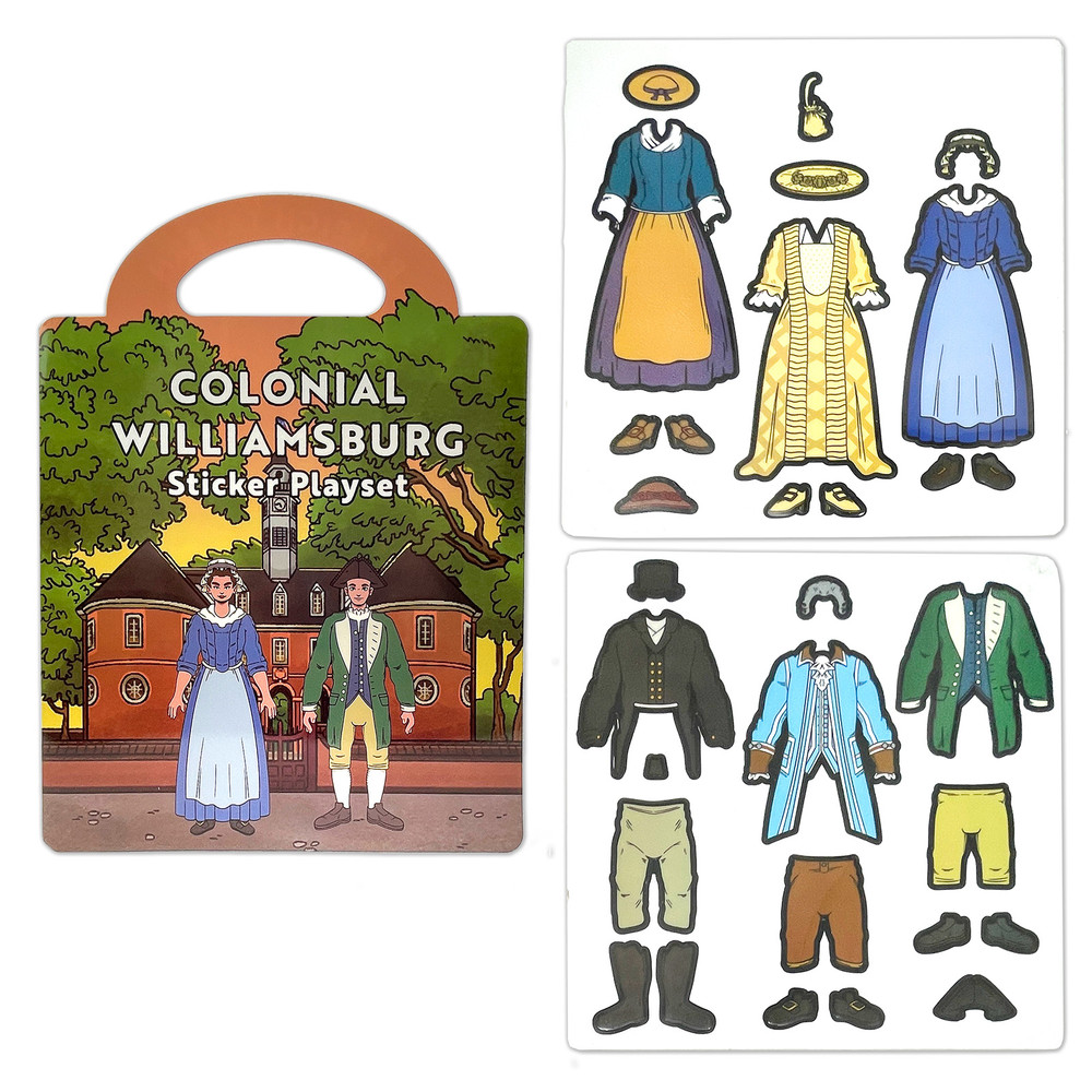 Colonial Williamsburg Colonial Costumes Kids Sticker Book | The Shops at Colonial Williamsburg