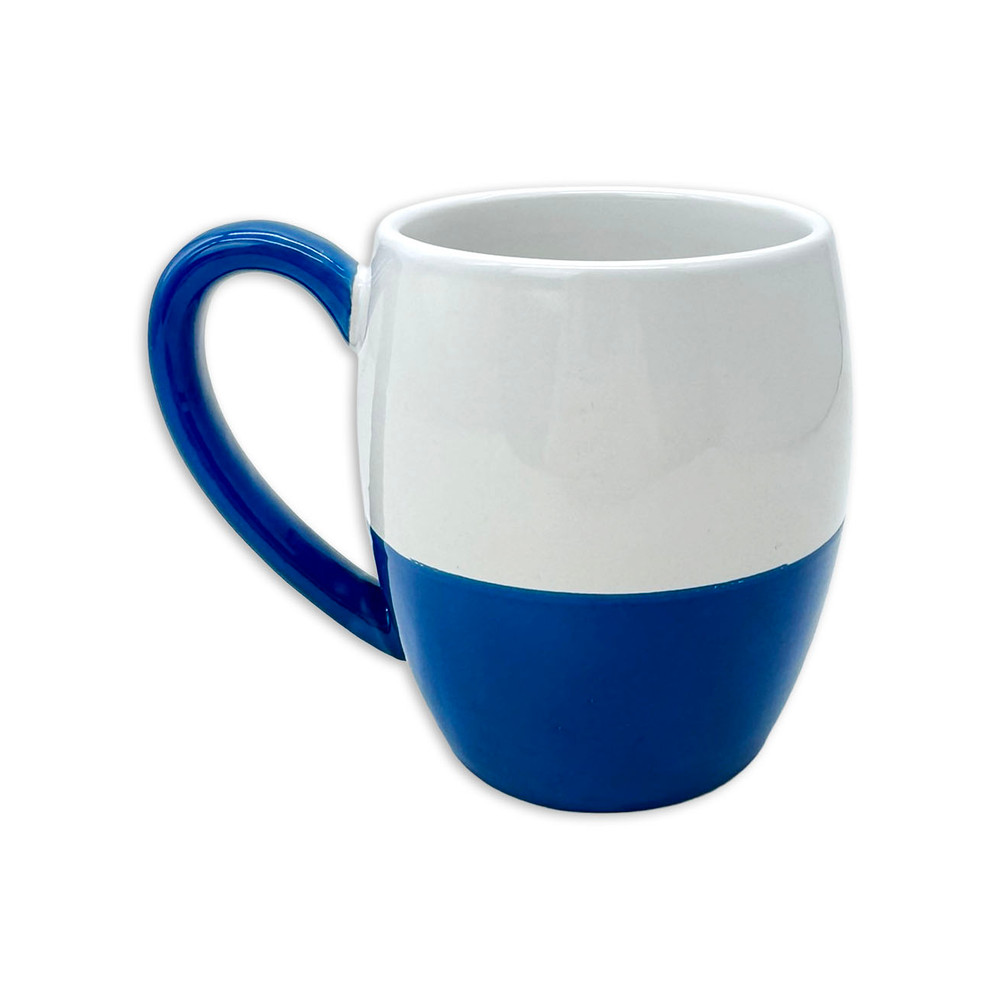 Colonial Williamsburg Etched Blue & White 1776 Mug