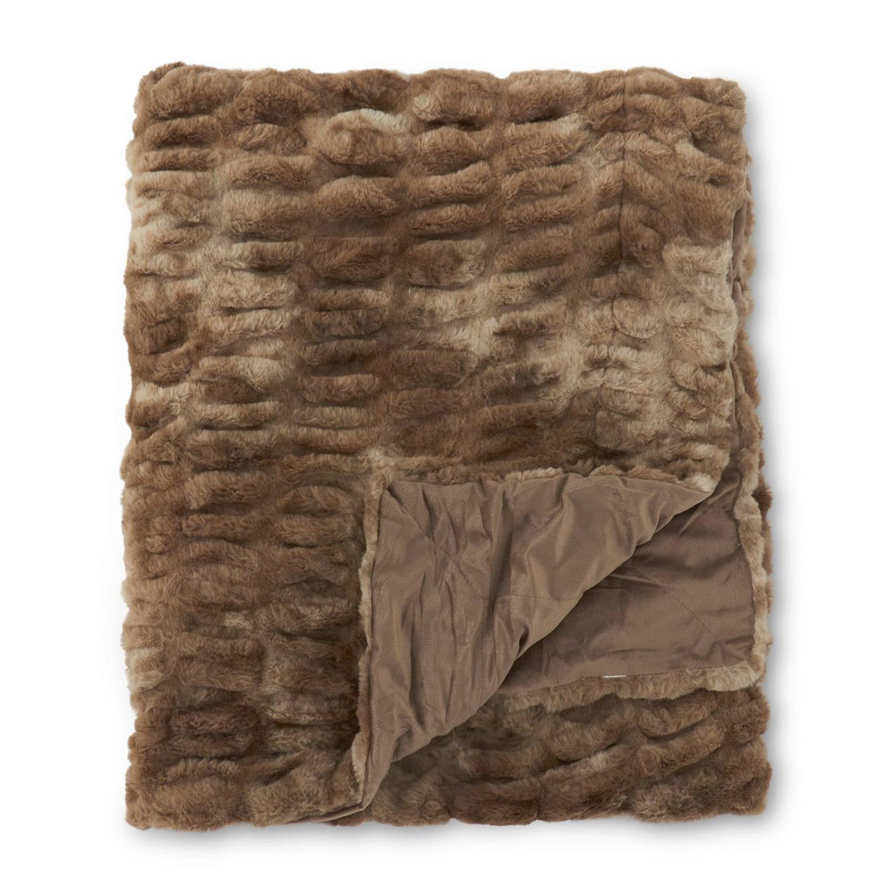 Williamsburg Ribbed Faux Fur Throw