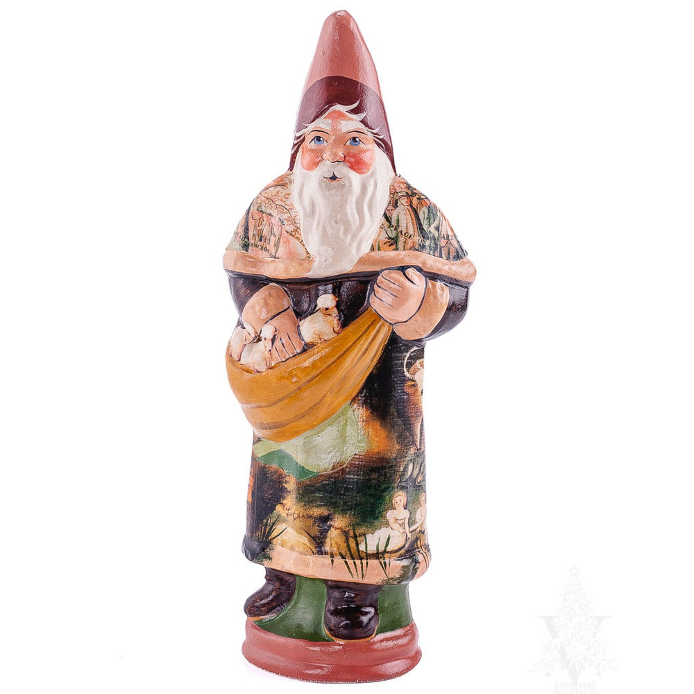 Vaillancourt Chalkware Edward Hicks Peaceable Kingdom Santa | The Shops at Colonial Williamsburg