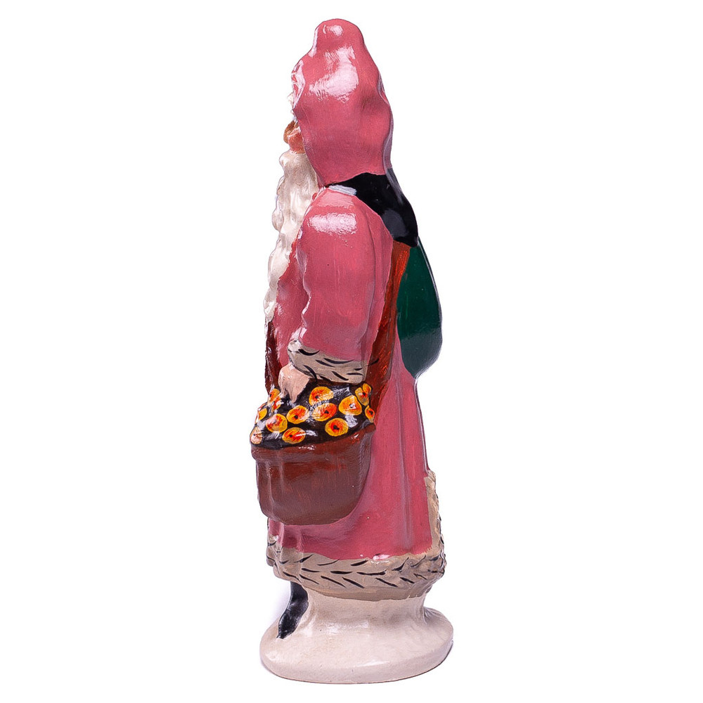Vaillancourt Chalkware Father Christmas with Walnuts in Sack