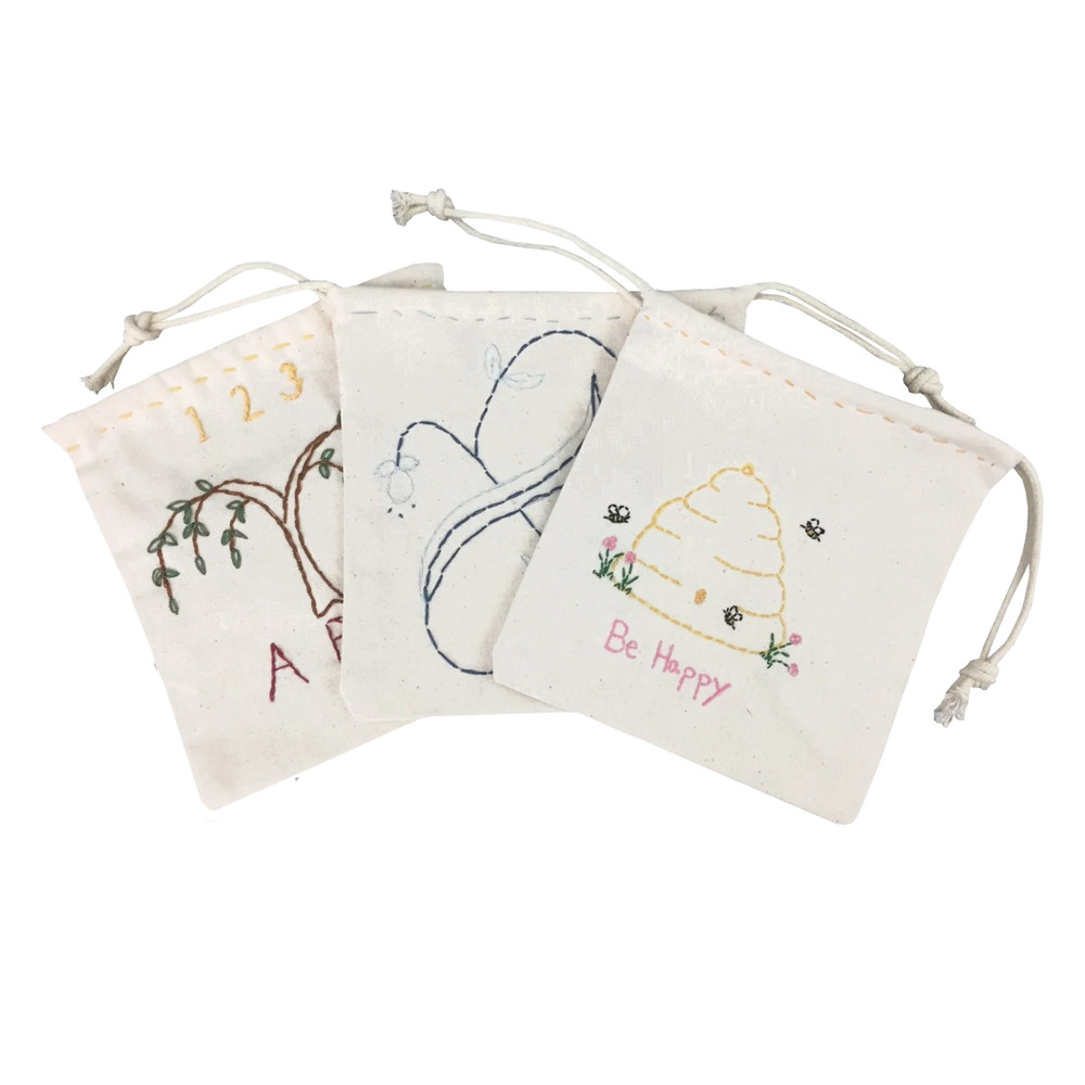 You Can Learn Children's Craft Kit - Embroidered Drawstring Bag | The Shops at Colonial Williamsburg