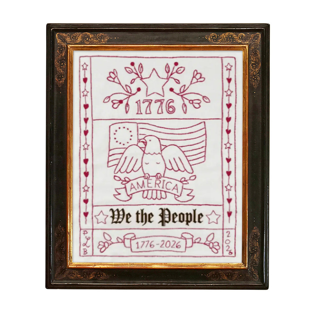 We the People Sampler Embroidery Kit | The Shops at Colonial Williamsburg