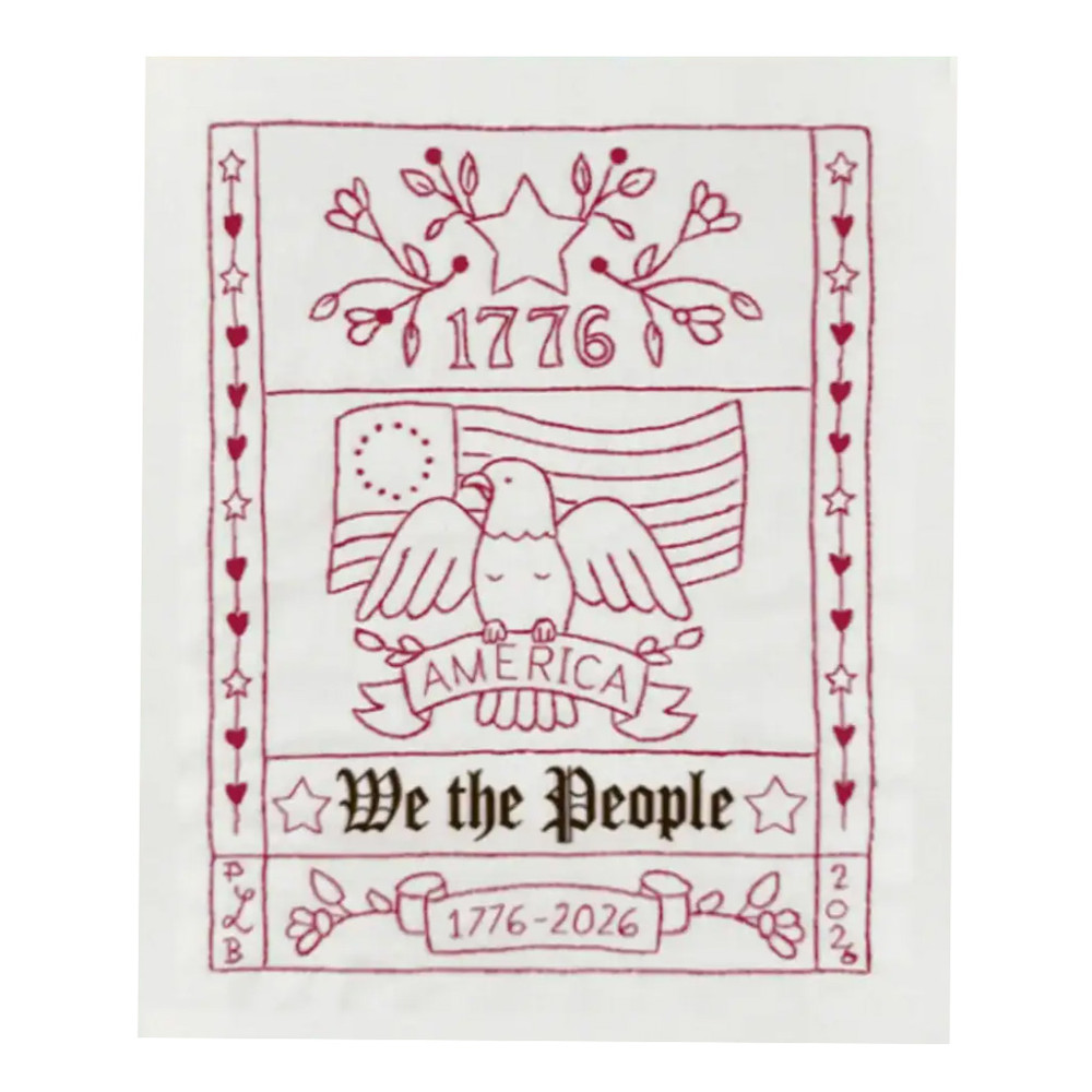 We the People Sampler Embroidery Kit | The Shops at Colonial Williamsburg
