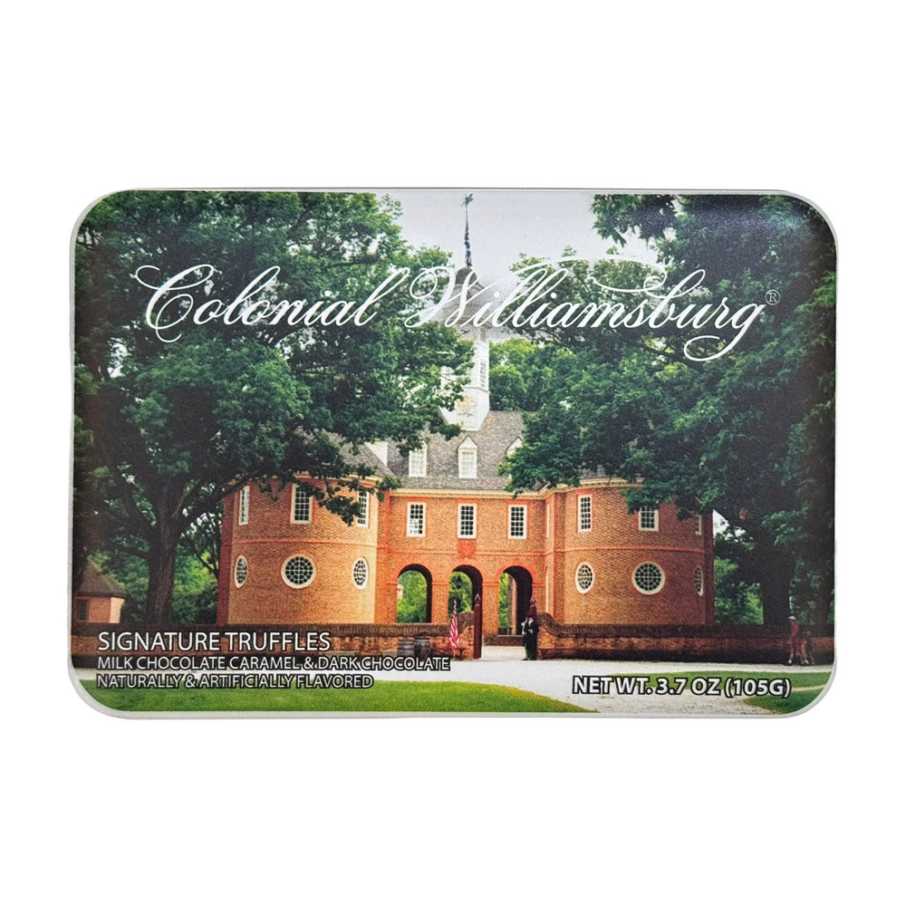 Colonial Williamsburg Capitol Building Signature Chocolate Truffles Gift Tin | The Shops at Colonial Williamsburg