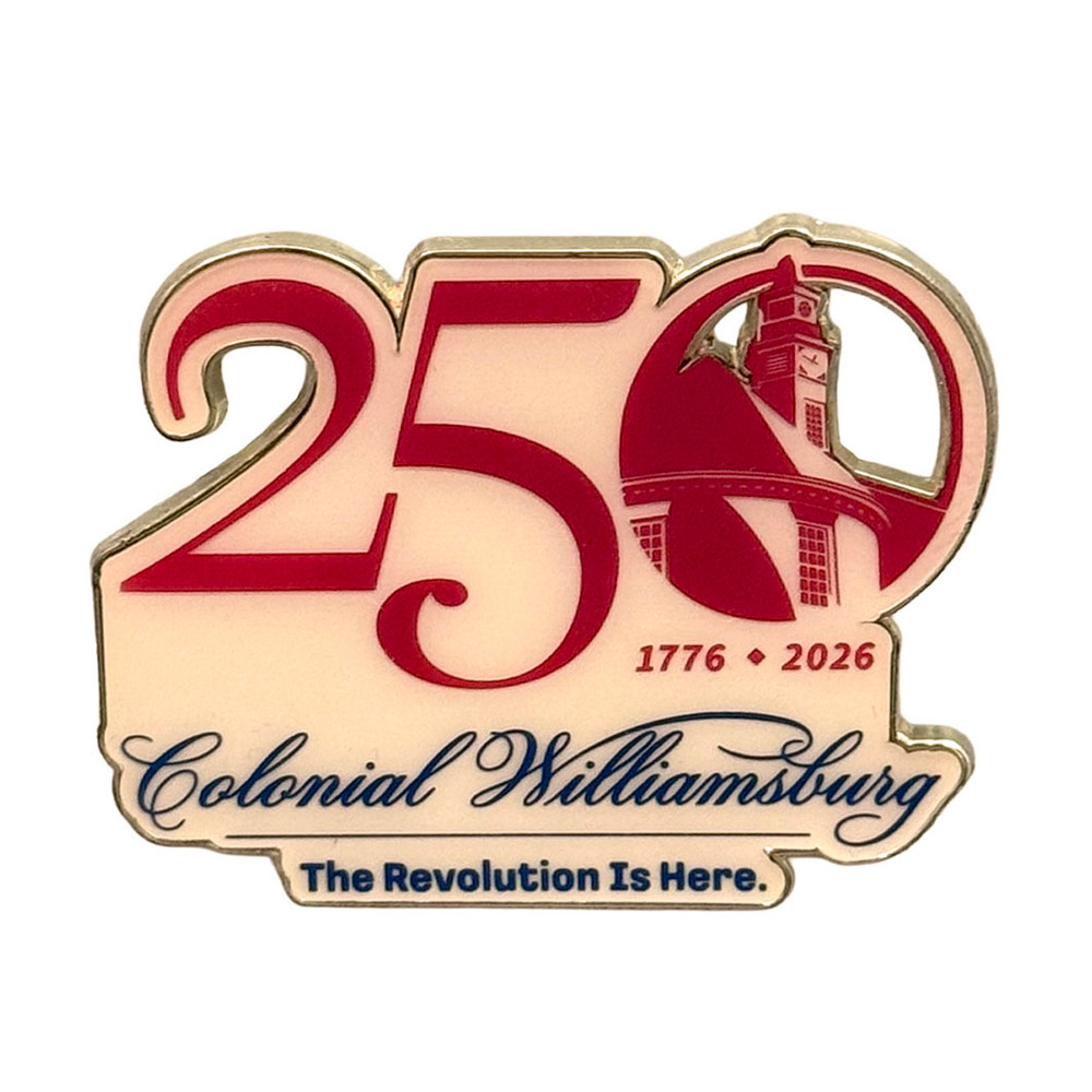Colonial Williamsburg 250th Anniversary Collectible Pin