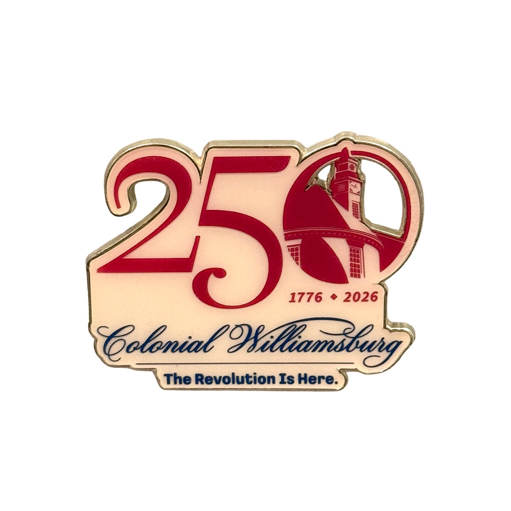 Colonial Williamsburg 250th Anniversary Collectible Pin | The Shops at Colonial Williamsburg