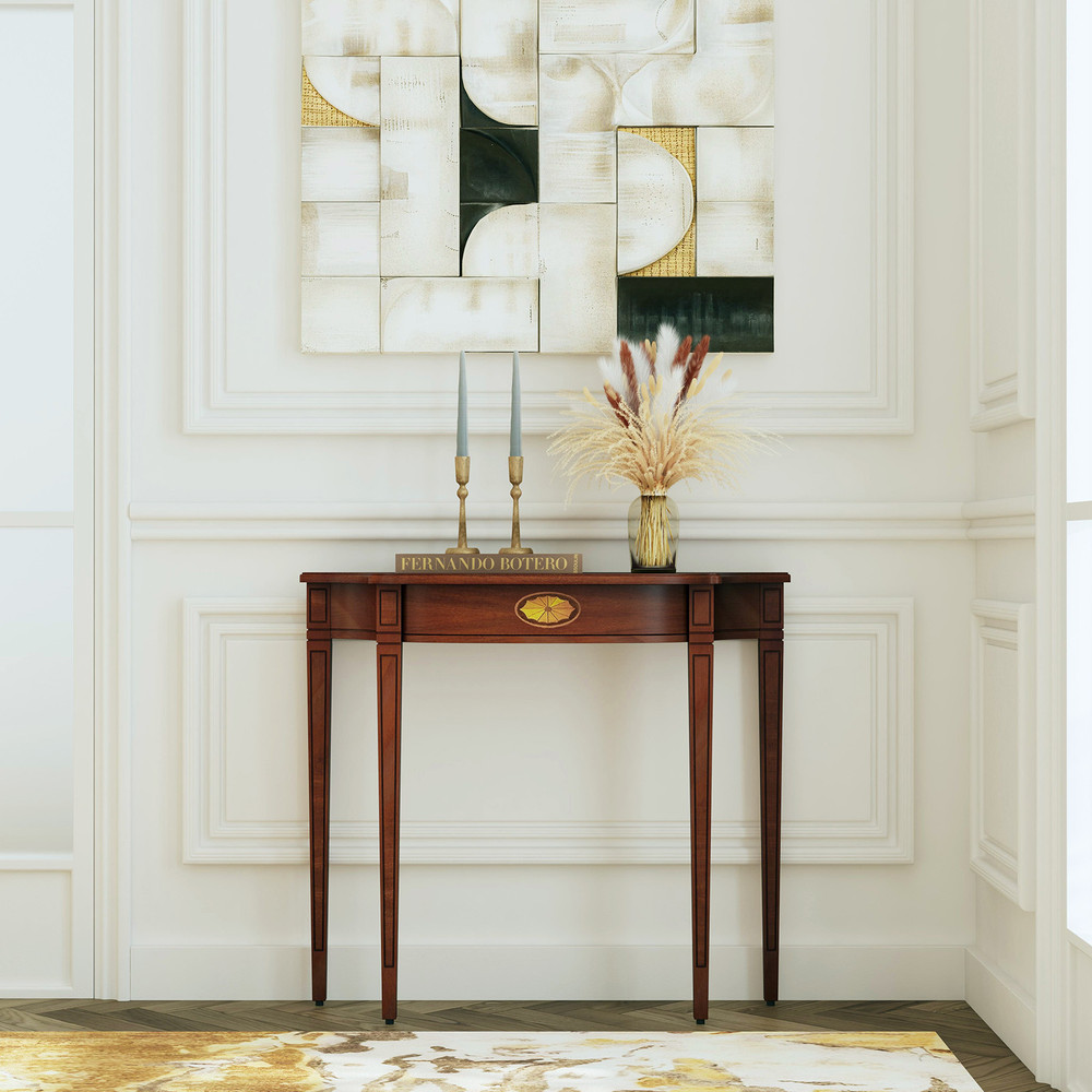 Chester Cherry Finish Wood Console Table