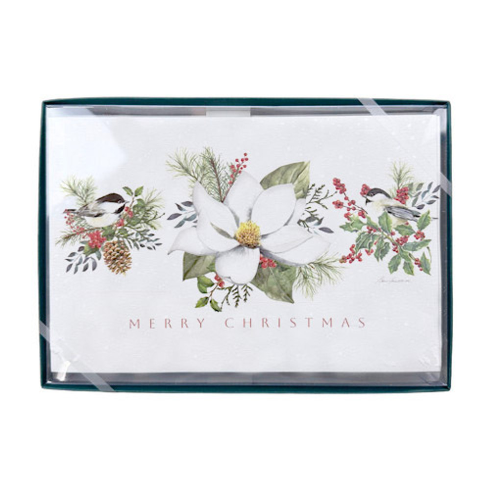 Colonial Williamsburg Magnolia & Chickadee Christmas Cards | The Shops at Colonial Williamsburg