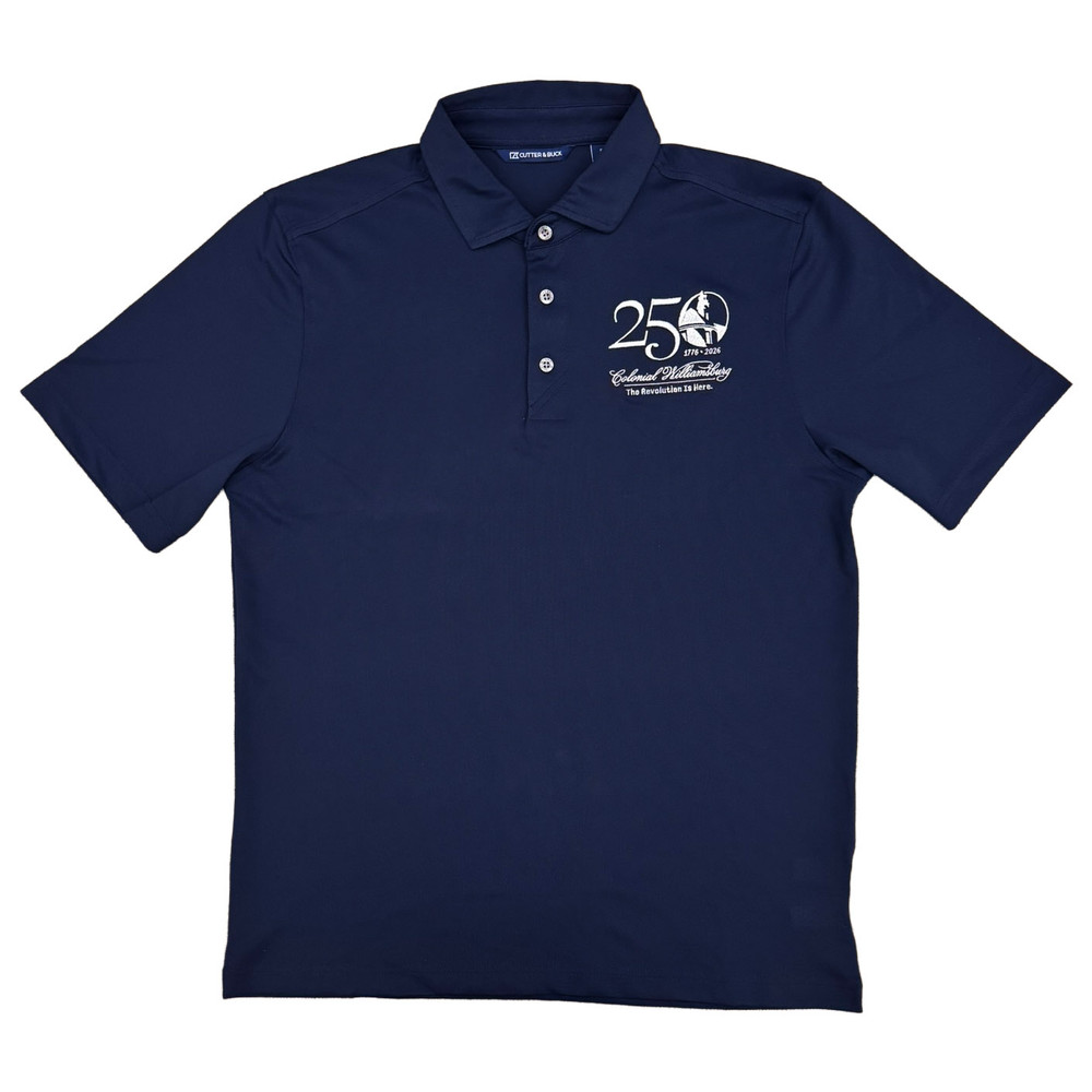 山*郎様 CLAN QUEEN LOGO POLO SHIRT XL Colonial Williamsburg 250th Anniversary Cutter & Buck Virtue Eco