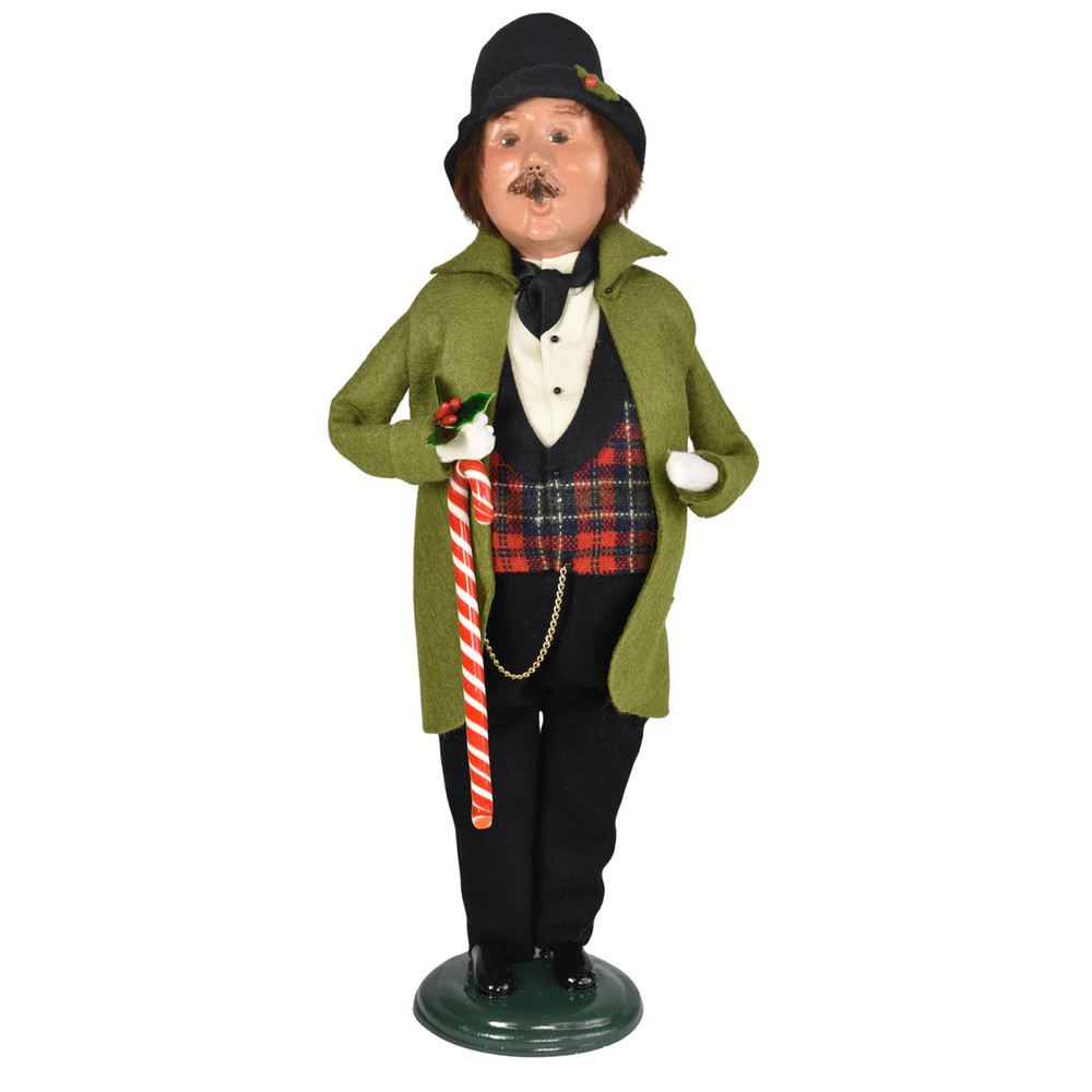 Byers' Choice Candy Cane Man Caroler | The Shops at Colonial Williamsburg