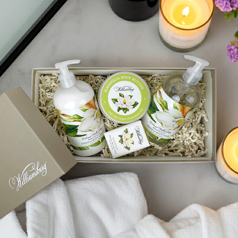 Colonial Williamsburg Magnolia Bath & Beauty Gift Box | The Shops at Colonial Williamsburg