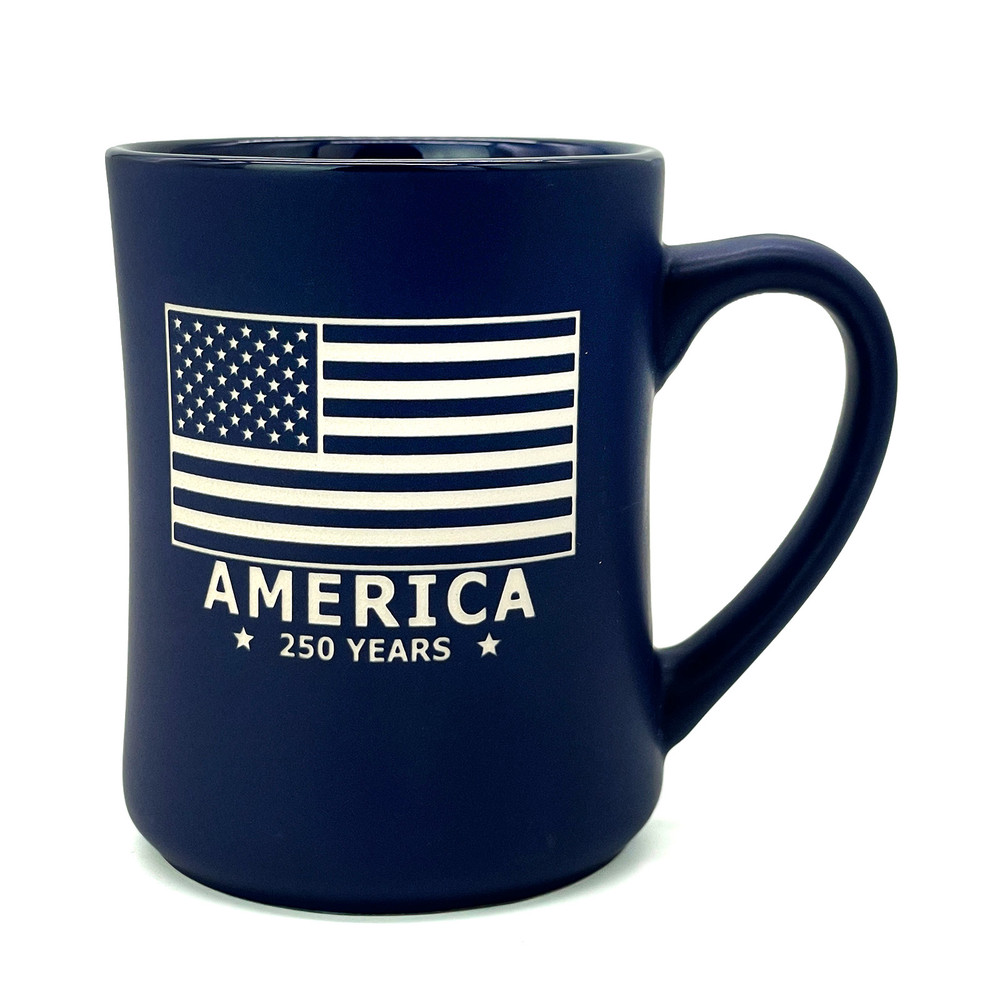 America 250 Years Navy Blue 16 Oz Mug
