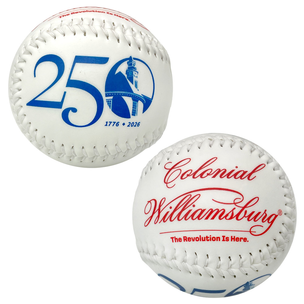 Colonial Williamsburg 250th Anniversary Souvenir Baseball